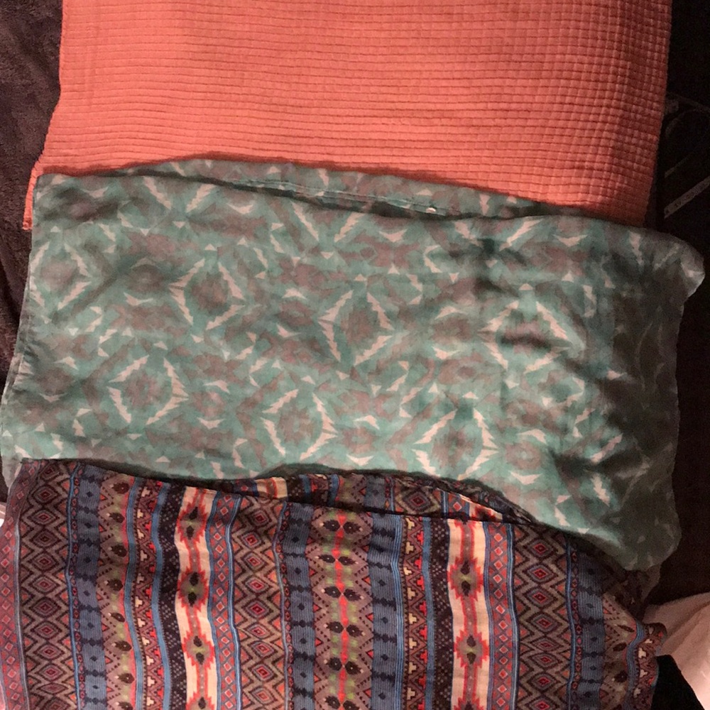 3 Infinity Scarves, Lightweight, Different Styles